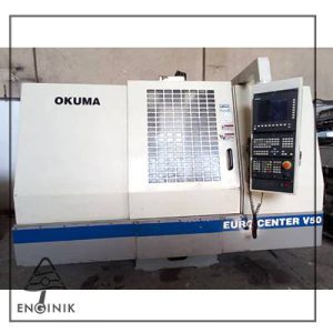 دستگاه CNC فرزعمودی 3محور OKUMA ژاپن مدل EURO CENTRE V50- نمای کلی