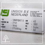 دستگاه CNC فرز دروازه ای 3محور UNISING هلند مدل UNI PORT5-لیبل