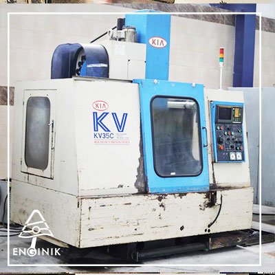 دستگاه CNC فرزعمودی 3محور KIA کره مدل KV35C -نمای کلی